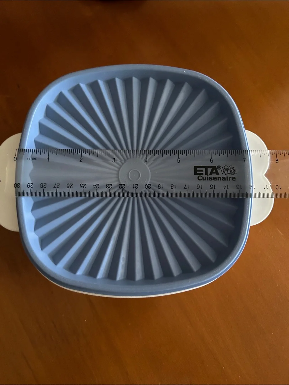 Vintage Tupperware Blue Lid Food Storage Bowl